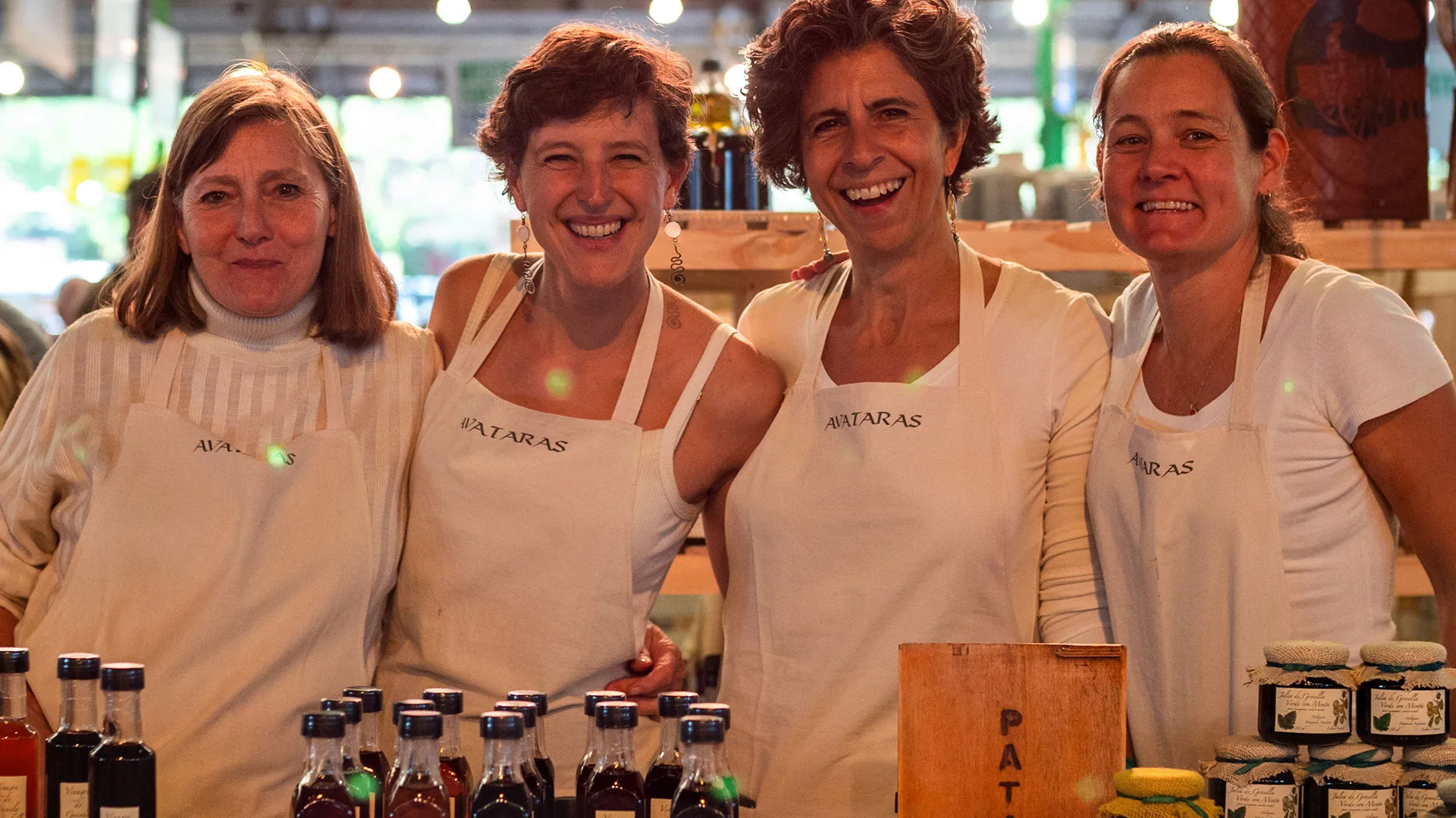 Cocina abierta con fuego